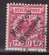 Dt. Kol. Marocco Mi.-Nr. 3 d oo gepr. BPP
