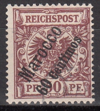 Dt. Kol. Marocco Mi.-Nr. 6 oo