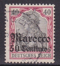 Dt. Kol. Marocco Mi.-Nr. 27 oo