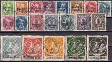 Deutsches Reich Mi.-Nr. 119/38 oo