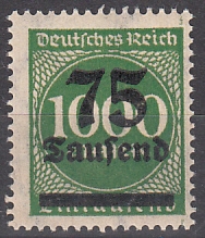 Deutsches Reich Mi.-Nr. 288 II ** gepr. INFLA