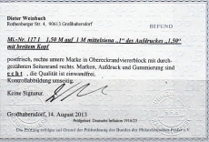Deutsches Reich Mi.-Nr. 117 I ** Fotobefund
