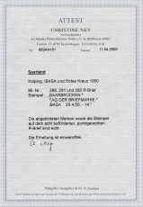 Saar Mi.-Nr. 289/291,292 Brief Fotoattest
