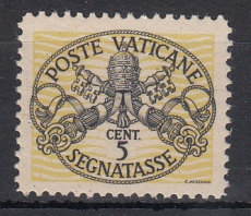 Vatikan Portomarken Mi.-Nr. 7 x II **