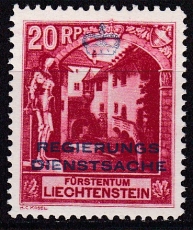 Liechtenstein Dienst Mi.-Nr. 3 B **
