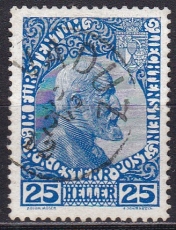 Liechtenstein Mi.-Nr. 3 x oo
