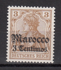 Dt. Kol. Marokko Mi.-Nr. 21 *