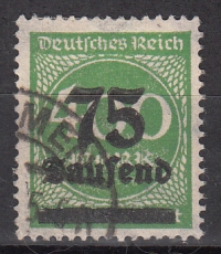 Deutsches Reich Mi.-Nr. 287 b oo Mgl. gepr. INFLA