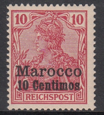 Dt. Kol. Marokko Mi.-Nr. 9 I *