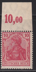 Deutsches Reich Mi.-Nr. 86 I b P OR**