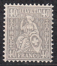 Schweiz Mi.-Nr. 42 *