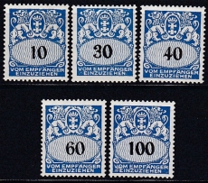 Danzig Porto Mi.-Nr. 43/47 **