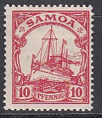 Dt. Kol. Samoa Mi.-Nr. 9 *