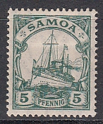 Dt. Kol. Samoa Mi.-Nr. 21 *