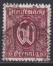 Deutsches Reich Dienst Mi.-Nr. 66 b oo gepr. INFLA