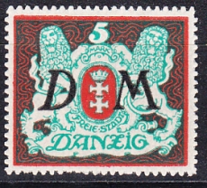 Danzig Dienst Mi.-Nr. 21 X **