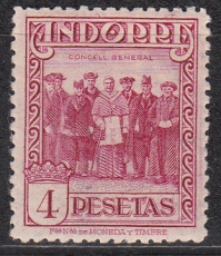 sp. Andorra Mi.-Nr. 25 A *