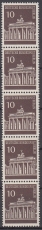 Berlin Mi.-Nr. 286 R ** 5-Streifen