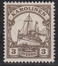 Dt. Kol. Karolinen Mi.-Nr. 21 **