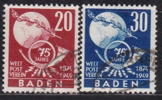 Baden Mi.-Nr. 56/57 oo