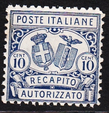 Italien - Gebührenmarken Brief - Mi.-Nr. 1 A **