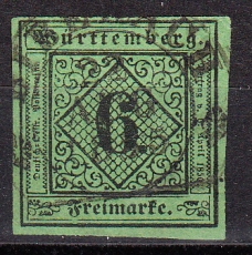 Württemberg Mi.-Nr. 3 y oo gepr.