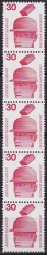 Bund Mi.-Nr. 698 A Rb 5er Streifen **