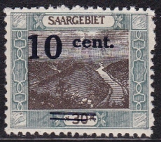 Saar Mi.-Nr. 72 *