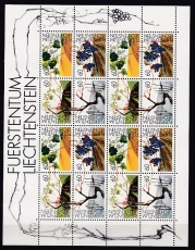 Liechtenstein Kleinbogen Mi.-Nr. 1089/92 **