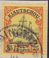 Dt. Kol. Kiautschou Mi.-Nr. 9 oo