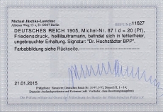 Deutsches Reich Mi.-Nr. 87 I d * Fotobefund