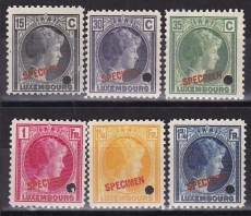 Luxemburg - Mi.-Nr. 221/26 ** Specimen