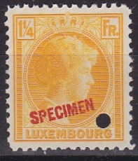 Luxemburg - Mi.-Nr. 225 ** Specimen