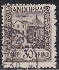 sp. Andorra Mi.-Nr. 21 A oo