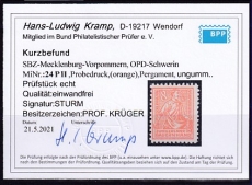 SBZ Mi.-Nr. 24 P II ** Kurzbefund