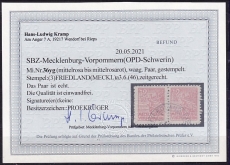 SBZ Mi.-Nr. 36 y g waag. Paar oo Fotobefund