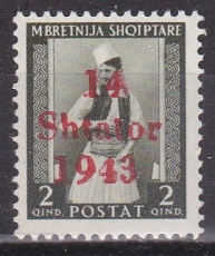 Deutsche Besetzung Albanien Mi.-Nr. 2 **