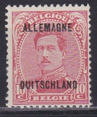 Belgische Militärpost im Rheinland Mi.-Nr. 4 *