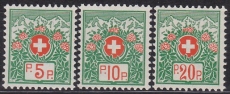 Schweiz Portofreiheit Mi. Nr. 11/13 II **