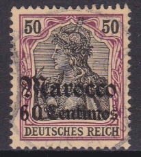 Dt. Kol. Marocco Mi.-Nr. 28 oo