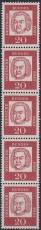 Bund Mi.-Nr. 352 y R ** 5er Streifen
