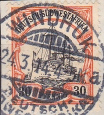Dt. Kol. Südwestafrika Mi.-Nr. 28 x oo