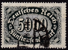 Deutsches Reich Mi.-Nr. 256 d oo gepr. INFLA