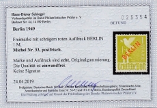 Berlin Mi.-Nr. 33 ** Kurzbefund