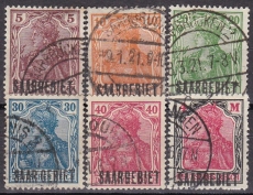 Saar Mi.-Nr. 44/49 oo