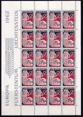 CEPT - Liechtenstein Kleinbogen 1962 **