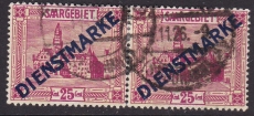 Saar Dienst Mi.-Nr. 14 PF X oo Kurzbefund