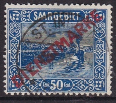 Saar Dienst Mi.-Nr. 9 PF IV oo Kurzbefund