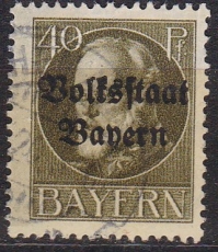 Bayern Mi.-Nr. 124 II A oo