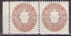 Sachsen Mi.-Nr. 18 a ** Paar